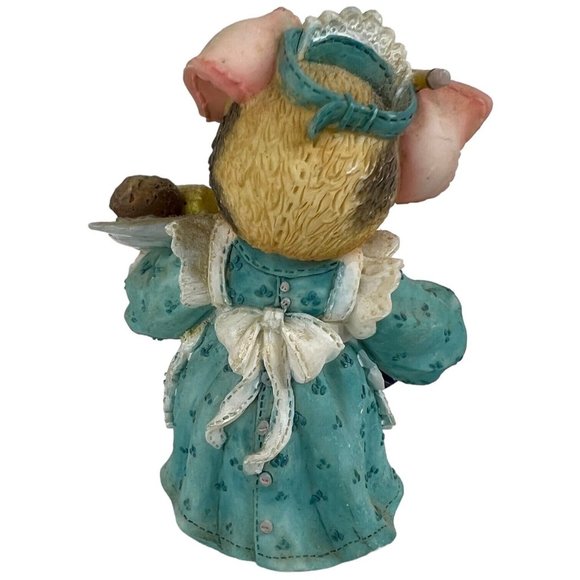 Enesco This Little Piggy Figurine Serving Up The Slop 1995 TLP Vintage - Picture 6 of 10